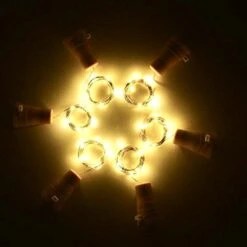 6 Pack De Lumières De Bouteille De Vin à énergie Solaire, 20 Lumières Solaires En Liège En Cuivre étanche LED Pour Le Mariage Noël, Extérieur, Vacances, Jardin, Terrasse, Décoration De Chemin (blanc Chaud) -Oui || N/A || pearhead 413aQSYs7zL. AC US1000