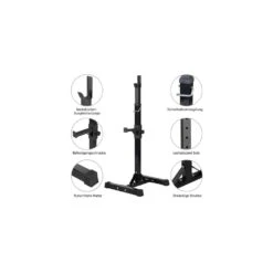 Cadeau De Noël 2 Pcs Réglable Squat Rack Banc Presse Puissance Poids Rack Barbell Stand Gym Home -Oui || N/A || pearhead 41zv85rw6BS. SS1000 1