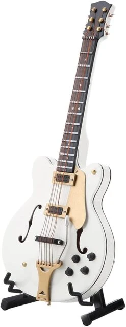Ozgkee 5.5in Blanc Miniature Guitare Électrique Réplique Avec Boîte Instrument Modèle Ornement Cadeau De Noël -Oui || N/A || pearhead 510Mgg6Q7eS. AC SL1500 1