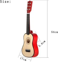 RAHYMA Weiping - Finest Solid Wood 21inch 6 String Guitare Acoustique Instrument De Musique Pour Enfants Débutants Étudiants Cadeau D'anniversaire De Noël - Rouge Produit Code De Statistiques - 1459 Rouge (Couleur: Wood) -Oui || N/A || pearhead 516oD6TtoBL. AC SL1024