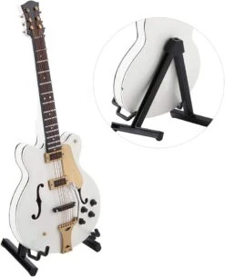 Guitare Miniature Blanc Hilitand, Modèle Instrument 7 Pouces, Avec Support AFrame Réglable, Mini Instrument De Musique, Ornements Guitare Électrique, Cadeau Noël / Anniversaire 17 Guitare Miniature Blanc Hilitand, Modèle Instrument 7 Pouces, Avec Support AFrame Réglable, Mini Instrument De Musique, Ornements Guitare Électrique, Cadeau Noël / Anniversaire -Oui || N/A || pearhead 51C3JpIDTrL. AC SL1001 1