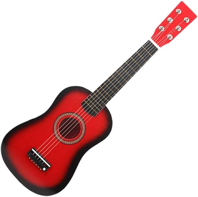 MAGICLULU Enfants Guitare Acoustique 23 Pouces Petite Guitare 6 Cordes Pour Débutant Enfant Filles Garçons Instruments De Musique Noël Anniversaire Vacances Cadeaux ( Rouge ) Guitare Enfant 4 MAGICLULU Enfants Guitare Acoustique 23 Pouces Petite Guitare 6 Cordes Pour Débutant Enfant Filles Garçons Instruments De Musique Noël Anniversaire Vacances Cadeaux ( Rouge ) Guitare Enfant - Image 2