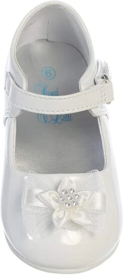 Lito Joyce Infant Girls Occasion Spéciale / Noël Chaussure Blanche / Ivoire Avec Arc -Oui || N/A || pearhead 51Ktoeno5qL. AC UL1200