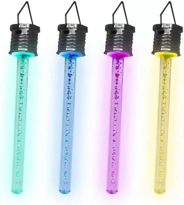 LIZHOUMIL 4 Pièces Solaire Suspendue Lumière, Acrylique Bulle Tube Lumière Avec Poignée, RGB 7 Couleur Changeant Lumières De Jardin Pour Arbre De Noël Party Jardin Jardin Patio Courtyard Clôtures Chemin Walkway Décoration 3 LIZHOUMIL 4 Pièces Solaire Suspendue Lumière, Acrylique Bulle Tube Lumière Avec Poignée, RGB 7 Couleur Changeant Lumières De Jardin Pour Arbre De Noël Party Jardin Jardin Patio Courtyard Clôtures Chemin Walkway Décoration