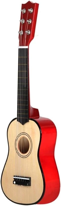RAHYMA Weiping - Finest Solid Wood 21inch 6 String Guitare Acoustique Instrument De Musique Pour Enfants Débutants Étudiants Cadeau D'anniversaire De Noël - Rouge Produit Code De Statistiques - 1459 Rouge (Couleur: Wood)