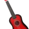 MAGICLULU Enfants Guitare Acoustique 23 Pouces Petite Guitare 6 Cordes Pour Débutant Enfant Filles Garçons Instruments De Musique Noël Anniversaire Vacances Cadeaux ( Rouge ) Guitare Enfant