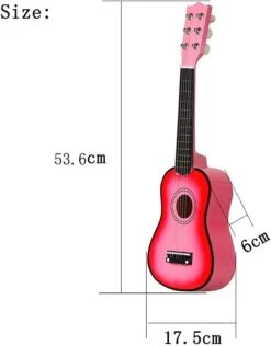 Baosity Finest Solid 1inch Acoustic Guitar Instrument De Musique Pour Enfants Débutants Etudiants Noël Anniversaire Cadeau, Rose -Oui || N/A || pearhead 51TmD4bTxL. AC SL1024