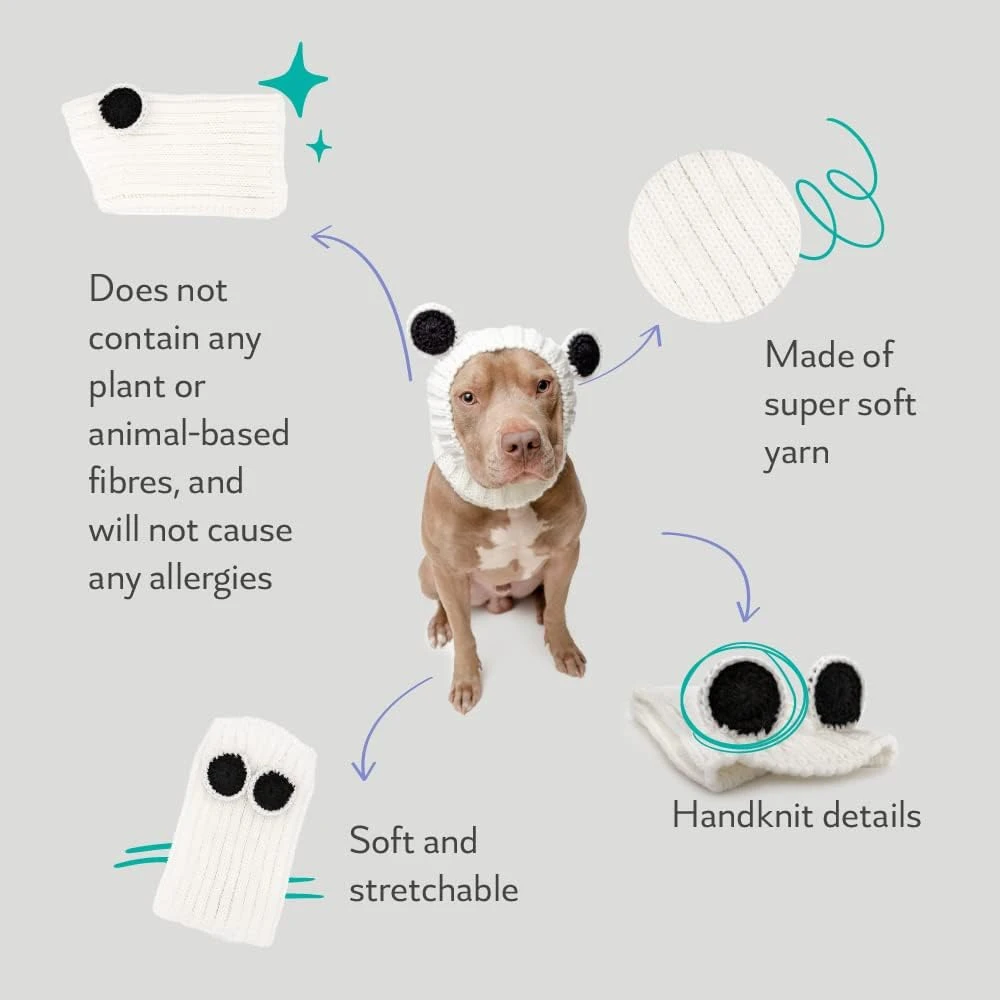 Costume De Chien Zoo Snoods - Wraps D'oreille Sans Rabat Chaud Pour Chiens, Snood De Chien Kungfu Panda, Costume De Petit Chien Pour Halloween, Noël Et Nouvel An, Couvercles D'oreille Silencieuse Pour Chien De Fil Doux ( Petit ) 4 Costume De Chien Zoo Snoods - Wraps D'oreille Sans Rabat Chaud Pour Chiens, Snood De Chien Kungfu Panda, Costume De Petit Chien Pour Halloween, Noël Et Nouvel An, Couvercles D'oreille Silencieuse Pour Chien De Fil Doux ( Petit ) - Image 2