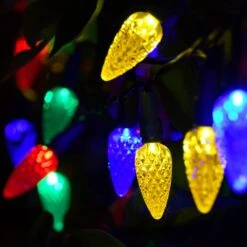 STRAWCOR Fraise Solaire Lumières De Noël En Plein Air, 50LED C6 Fraise Solaire Jardin LED Lumières Arbre De Noël Décorations-Multicolore Solaire Décor De Noël Lumières Pour Arbre, Home Decor 19 STRAWCOR Fraise Solaire Lumières De Noël En Plein Air, 50LED C6 Fraise Solaire Jardin LED Lumières Arbre De Noël Décorations-Multicolore Solaire Décor De Noël Lumières Pour Arbre, Home Decor -Oui || N/A || pearhead 51XhsbHsoL. AC SL1000