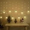 Wishing Ball Rideaux Lumières, 200 LED Edison Style Ampoule Twinkle LED Fenêtre Fées Lumières USB Alimenté Avec Télécommande Pour Noël Halloween Fête De Mariage Intérieur Extérieur Décor à La Maison (Warm White)
