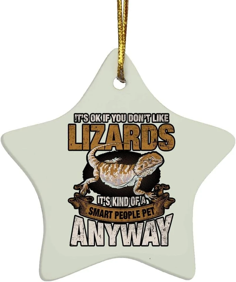 Drôle Barbu Dragon Animaux Lézard Humour Reptile Herpetolo Ornement De Noël 5 Drôle Barbu Dragon Animaux Lézard Humour Reptile Herpetolo Ornement De Noël - Image 3