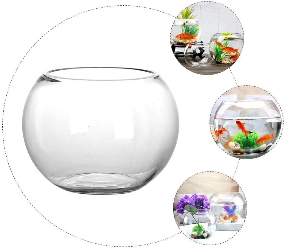 Verre Bubble Bowl Verre Poissons Bols Aquarium Rond Clair Poissons Gardien Fishbowl Golden Fish Tank Vase Pot Pour Fête De Mariage Événement Noël Vacances Décor à La Maison 12 Cm Fish Bowl Vase 8 Verre Bubble Bowl Verre Poissons Bols Aquarium Rond Clair Poissons Gardien Fishbowl Golden Fish Tank Vase Pot Pour Fête De Mariage Événement Noël Vacances Décor à La Maison 12 Cm Fish Bowl Vase - Image 6