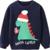 Petite Main Enfant Garçons Arbre De Noël Sweatshirts Enfants Noël Voiture Pull Chemises Crew Neck Tops Tees 2-7 Ans
