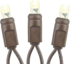 Lumières De Nouveauté 100 Lumières De Noël LED Commerciales ( Blanc Chaud ), Espace De 50 Pieds Avec Ampoule De 6 ", Ampoules De 5 Mm, Listées UL, Lumières De Cordes De Fil Brun -Oui || N/A || pearhead 51czhQtHgL. AC SL1000