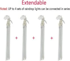 Aokudoni Halloween Décorations Outdoor, Upgraded 16inch/40cm Meteor Shower Rain Lights, Purple Icicle String Lights Pour Noël Arbre Décoration Fête Du Nouvel An, UL Plug -Oui || N/A || pearhead 51frRX9n5mL. AC SL1000