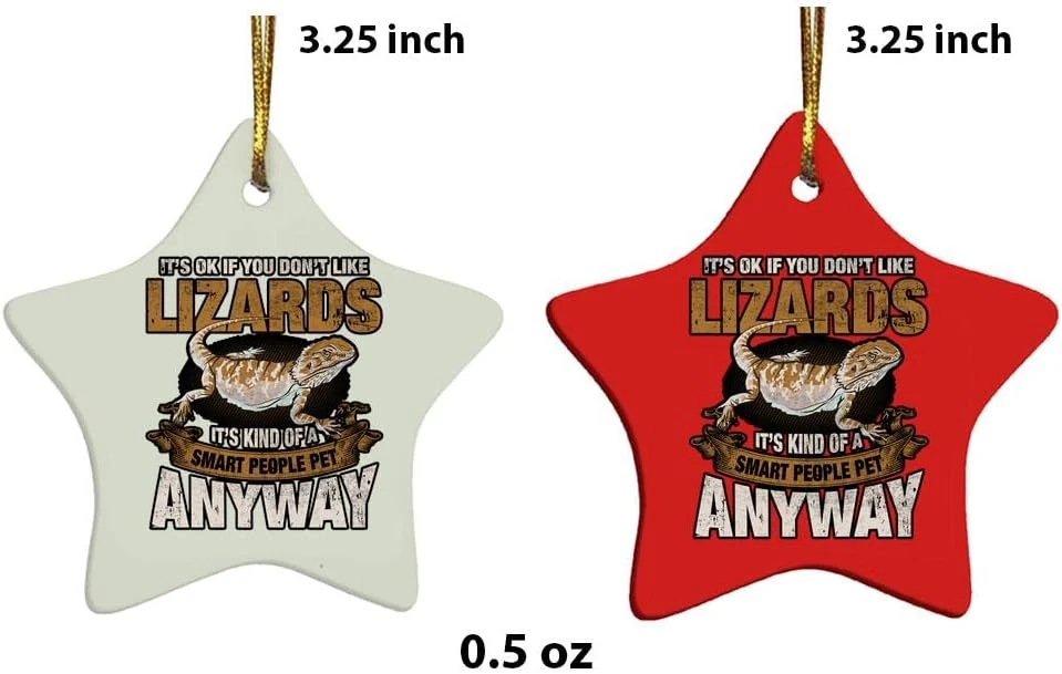 Drôle Barbu Dragon Animaux Lézard Humour Reptile Herpetolo Ornement De Noël 8 Drôle Barbu Dragon Animaux Lézard Humour Reptile Herpetolo Ornement De Noël - Image 6