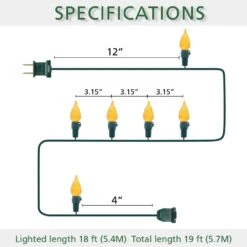 Orange Lumières Halloween Guirlandes 19ft 70 LED C5 Lumières De Noël Lumières D'Halloween Branchez Pour Intérieur Et Extérieur Utilisation, UL Certifié Parfait Pour Halloween, Thanksgiving, Et Décor De Noël -Oui || N/A || pearhead 51gZ1U19iEL. AC SL1000