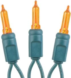 Lumières De Nouveauté Lampes à Cordes De Noël Ambre T5 LED - Ensemble De Lumière Intérieure / Extérieure Répertorié UL Avec 35 Mini Ampoules Pour Arbre De Noël, Terrasse, Décoration De Mariage - ( Fil Vert, 11,5 'long ) -Oui || N/A || pearhead 51hmuONh8L. AC SL1000