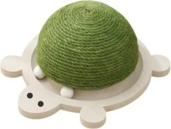 MONDOTOY Funny Roller Cat Toy Balls En Bois Pour Chat Pour Chat Pour Chat, Forme De Tortue Avec Tampon à Gratter Pour Chat, Jouets Interactifs Pour Chats, Cadeaux Pour Noël ( Tortue )