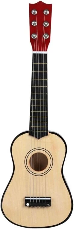 RAHYMA Weiping - Finest Solid Wood 21inch 6 String Guitare Acoustique Instrument De Musique Pour Enfants Débutants Étudiants Cadeau D'anniversaire De Noël - Rouge Produit Code De Statistiques - 1459 Rouge (Couleur: Wood) -Oui || N/A || pearhead 51l60EhRG6L. AC SL1024