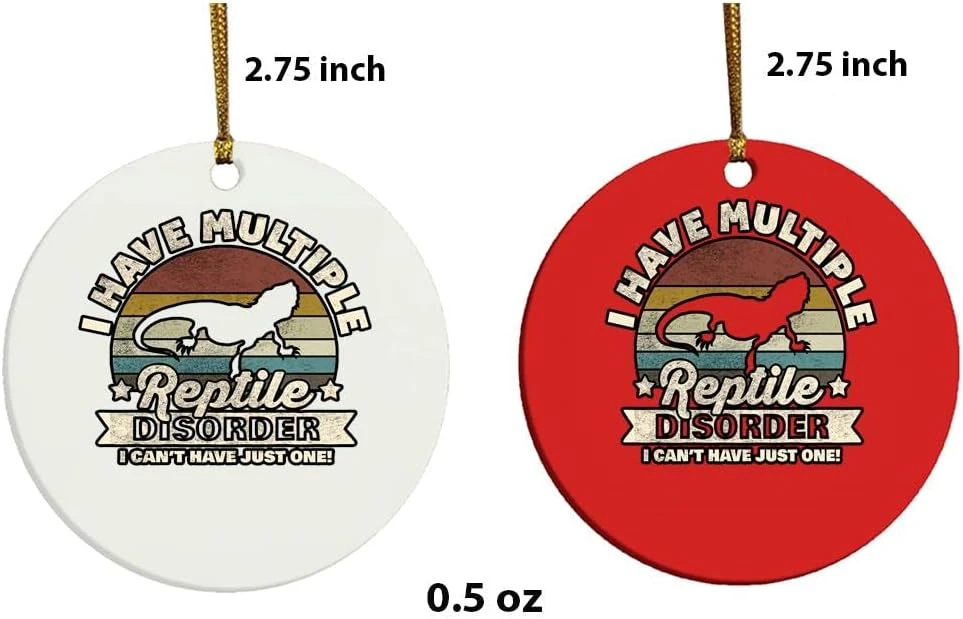 Eden Tee I Have Multiple Reptile Disorder - Ornement De Noël Bearded Dragon Reptile 7 Eden Tee I Have Multiple Reptile Disorder - Ornement De Noël Bearded Dragon Reptile - Image 5