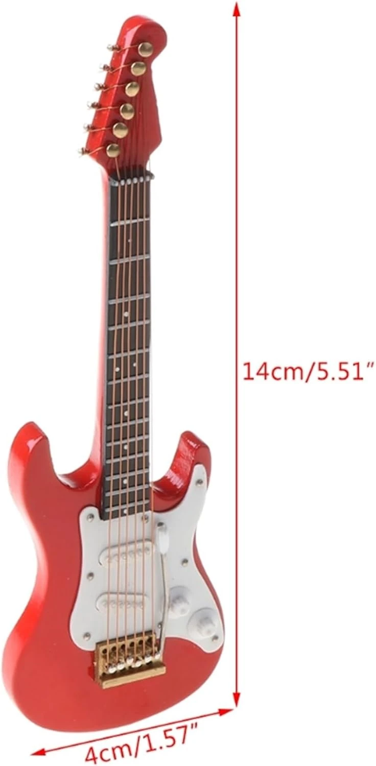 ZAMASS Ornements Musicaux Décoration 14cm Mini Guitare Électrique Modèle Miniature Guitare Réplique Ornements Décoratifs De Noël 8 ZAMASS Ornements Musicaux Décoration 14cm Mini Guitare Électrique Modèle Miniature Guitare Réplique Ornements Décoratifs De Noël - Image 6