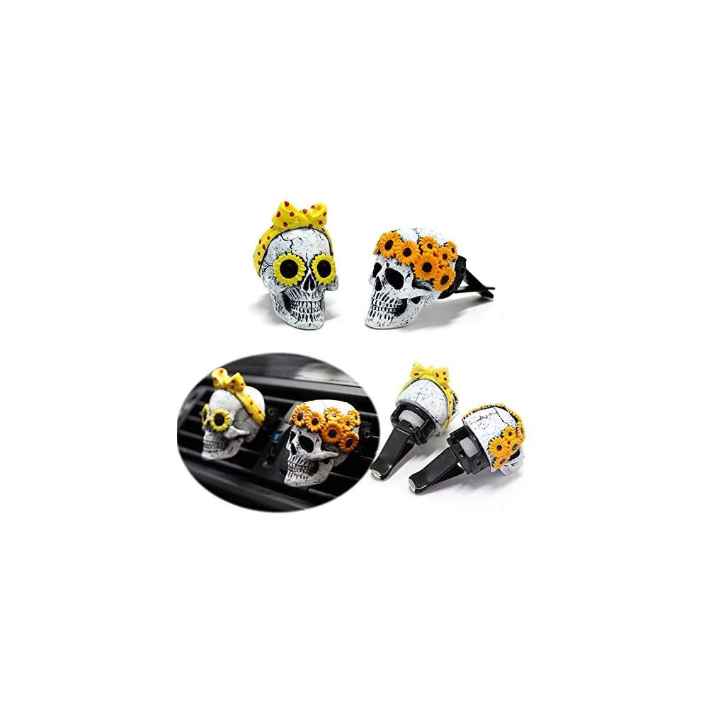 Evil Skull Statue Car Air Outlet Avec Air Freshener, Décor Intérieur De Voiture Drôle Mignon Ornement Cadeau D'anniversaire De Noël Pour Hommes Femmes Garçons Filles 4 Evil Skull Statue Car Air Outlet Avec Air Freshener, Décor Intérieur De Voiture Drôle Mignon Ornement Cadeau D'anniversaire De Noël Pour Hommes Femmes Garçons Filles - Image 2