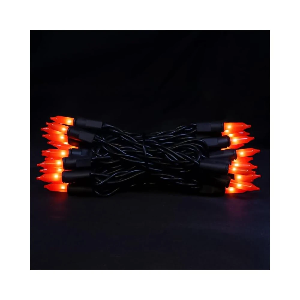 MULTI-SPARKING Éclairage Halloween Extérieur Orange - 35 Count Incandescent Mini Lumières De Noël Pour Décorations Halloween Intérieure Et Extérieure, 8.5 Pieds Fil Noir Halloween String Lights Set 8 MULTI-SPARKING Éclairage Halloween Extérieur Orange - 35 Count Incandescent Mini Lumières De Noël Pour Décorations Halloween Intérieure Et Extérieure, 8.5 Pieds Fil Noir Halloween String Lights Set - Image 6