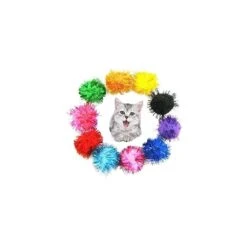 TECH P® 50 Pack 50mm Sparkle Ball Cat Toy Ball Interactive Glitter Pom Pom Cat Toy Balls Pour Chatons, Fête De Noël Décorations De Noël -Oui || N/A || pearhead 51vQwBtMA8L. SS1000