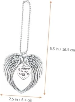Garneck 2pcs Coeur Ailes Pendentif Voiture Accessoires Animaux Mémorial Décorations Anges Ailes Collier Noël Upside Down Croix Boucles D'oreilles Alliage Argent Ange Aile Charme De Voiture Noël 13 Garneck 2pcs Coeur Ailes Pendentif Voiture Accessoires Animaux Mémorial Décorations Anges Ailes Collier Noël Upside Down Croix Boucles D'oreilles Alliage Argent Ange Aile Charme De Voiture Noël -Oui || N/A || pearhead 51w eM71osL. AC SL1286