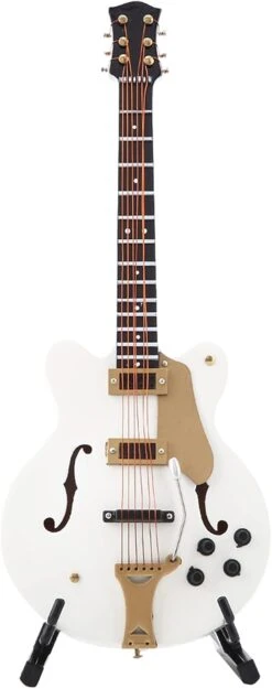 Ozgkee 5.5in Blanc Miniature Guitare Électrique Réplique Avec Boîte Instrument Modèle Ornement Cadeau De Noël -Oui || N/A || pearhead 51yJHVP8D3S. AC SL1500 2