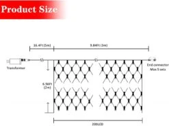 AWQ 200 LED 9,8 Pi X 6,6 Pi Guirlandes Net Maillites Nuancier Lumières 8 Modes Pour Noël Fête De Mariage Accueil Jardin Lave-linge Décor Extérieur Intérieur (9,8 Pi X 6,6 Pi, Multicolore) 14 AWQ 200 LED 9,8 Pi X 6,6 Pi Guirlandes Net Maillites Nuancier Lumières 8 Modes Pour Noël Fête De Mariage Accueil Jardin Lave-linge Décor Extérieur Intérieur (9,8 Pi X 6,6 Pi, Multicolore) -Oui || N/A || pearhead 61 VcvY6ByL. AC SL1300
