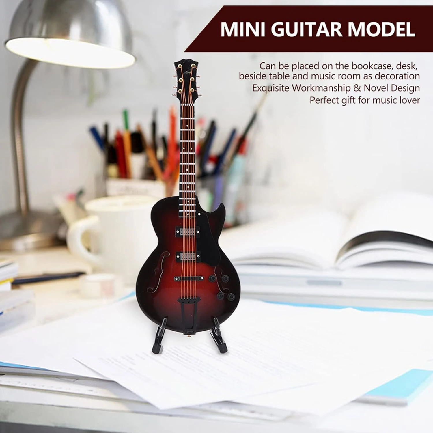 Instrument De Musique Raguso, Modèle Musical Mini Guitare Lifelike à La Main Modèle Beau Pour Noël ( 14cm Modèle ) 6 Instrument De Musique Raguso, Modèle Musical Mini Guitare Lifelike à La Main Modèle Beau Pour Noël ( 14cm Modèle ) - Image 4
