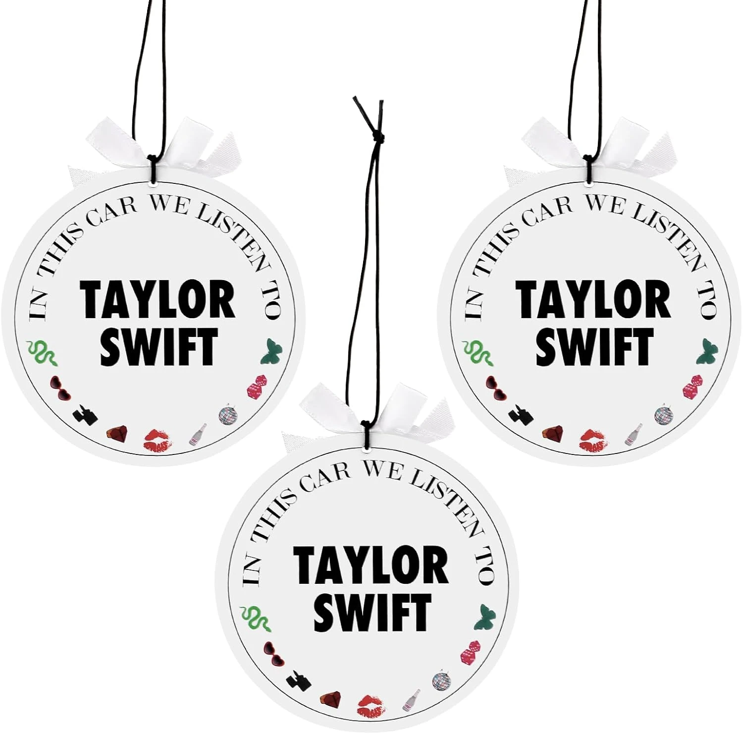 3 PCS Drôle Taylor 2024 Voiture Air Fresheners Pour Voiture, Longue Durée Suspendue Voiture Air Freshener Pour Taylor Fans, Noël Nouvel An Anniversaire Encens Chips Cadeaux Pour Homme Femmes 3 3 PCS Drôle Taylor 2024 Voiture Air Fresheners Pour Voiture, Longue Durée Suspendue Voiture Air Freshener Pour Taylor Fans, Noël Nouvel An Anniversaire Encens Chips Cadeaux Pour Homme Femmes