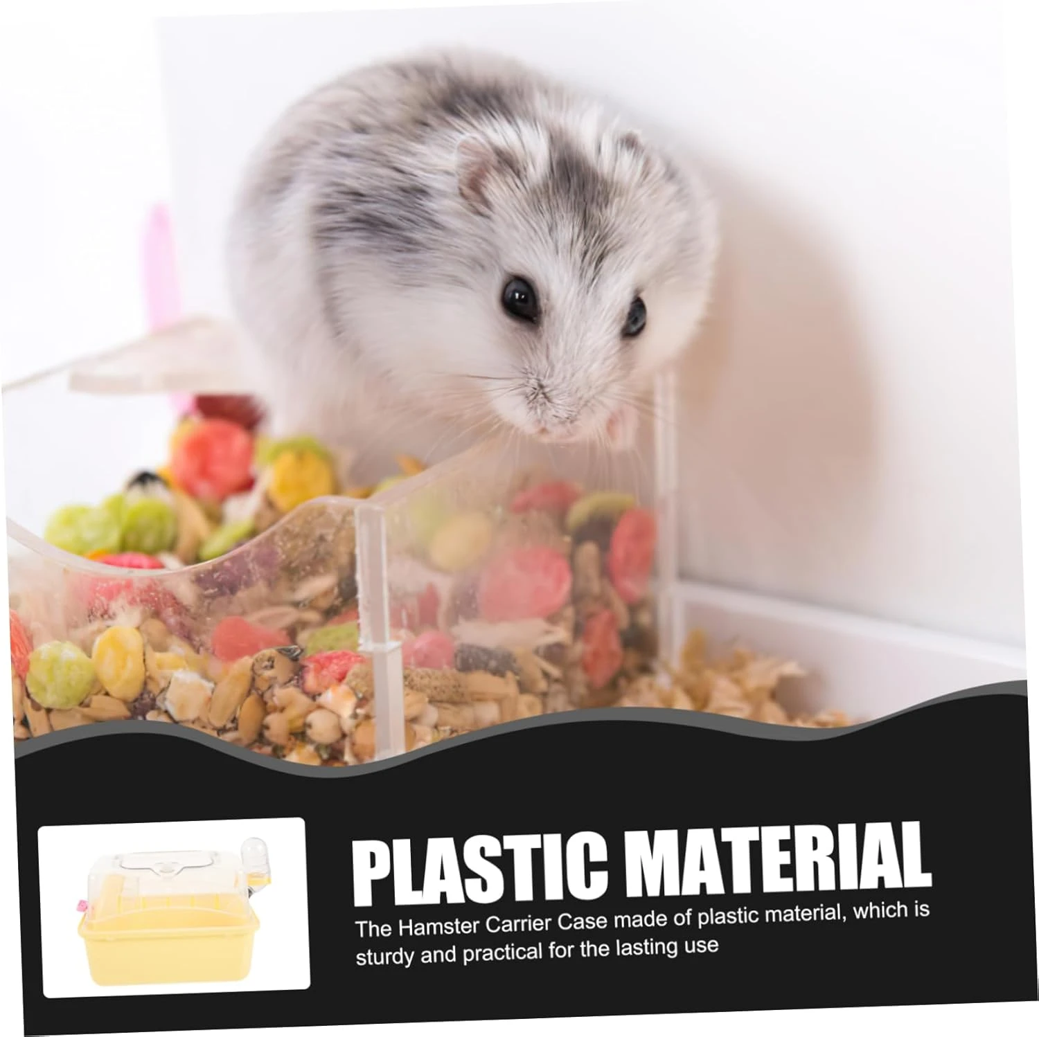 Cochon De Guinée Porc Ménage Hamster Cage Animal De Compagnie Cochon De Guinée En Plastique Voyage Hamster Jouant Boîte De Noël Cookie Jar 4 Cochon De Guinée Porc Ménage Hamster Cage Animal De Compagnie Cochon De Guinée En Plastique Voyage Hamster Jouant Boîte De Noël Cookie Jar - Image 2