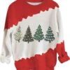 Hauts De Pull Rose Pour Femmes Nouveauté Drôle De Noël Sweat-shirt Graphique à Manches Longues Décontracté -Oui || N/A || pearhead 612yrJpIVcL. AC UL1500