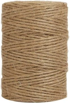 Ficelle De Jute Tenn Well, 300 Pieds 2,32 Mm Ficelle De Jardin Naturel 6 Plis, Ficelle De Ficelle Robuste Pour Le Jardinage, Emballage De Cadeaux, Artisanat, Emballage, Décoration De Noël