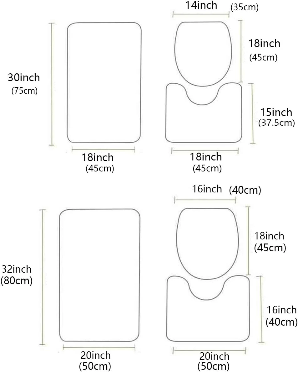 Libaoge Salle De Bains Tapis Ensembles 3 Pièce/Ensemble Tapis Joyeux Noël Bonhomme De Neige Et Rouge Camion Mousse À Mémoire Tapis Ensemble Matchs Anti-Dérapant Absorbant Siège De Toilette Couverture Tapis De Bain Couvercle Couvercle 18"x30"+14"x18"+15"x18" 9 Libaoge Salle De Bains Tapis Ensembles 3 Pièce/Ensemble Tapis Joyeux Noël Bonhomme De Neige Et Rouge Camion Mousse À Mémoire Tapis Ensemble Matchs Anti-Dérapant Absorbant Siège De Toilette Couverture Tapis De Bain Couvercle Couvercle 18"x30"+14"x18"+15"x18" - Image 7