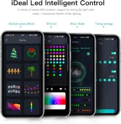 Adressable USB Fairy Lights, 33ft 100LEDs APP Control Twinkle Lights, Intérieur LED String Lights Pour Chambre, Décorations De Noël 15 Adressable USB Fairy Lights, 33ft 100LEDs APP Control Twinkle Lights, Intérieur LED String Lights Pour Chambre, Décorations De Noël -Oui || N/A || pearhead 615D2tm79PL. AC SL1200