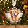 Personnalisé Animal Domestique Mémorial Ornement De Noël, Personnalisé Photo Ornement D'animal De Compagnie, Ange Ailes Chien Perte De Chat Cadeau Ornement De Mémoire, Pet Sympathy Cadeau Pour Perte De Chien Chat, Pet Souvenir Acrylique Ornement -Oui || N/A || pearhead 615oqaqLjvL. AC US1000