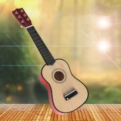 RAHYMA Weiping - Finest Solid Wood 21inch 6 String Guitare Acoustique Instrument De Musique Pour Enfants Débutants Étudiants Cadeau D'anniversaire De Noël - Rouge Produit Code De Statistiques - 1459 Rouge (Couleur: Wood) -Oui || N/A || pearhead 617W7jFOBL. AC SL1024