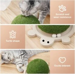 MONDOTOY Funny Roller Cat Toy Balls En Bois Pour Chat Pour Chat Pour Chat, Forme De Tortue Avec Tampon à Gratter Pour Chat, Jouets Interactifs Pour Chats, Cadeaux Pour Noël ( Tortue ) 12 MONDOTOY Funny Roller Cat Toy Balls En Bois Pour Chat Pour Chat Pour Chat, Forme De Tortue Avec Tampon à Gratter Pour Chat, Jouets Interactifs Pour Chats, Cadeaux Pour Noël ( Tortue ) -Oui || N/A || pearhead 61ANSVOTOXL. AC SL1001