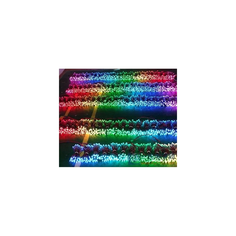 Odlamp 50pcs WS2811 Dream Color Changing RVB String LED Adressable Pixel Light Waterproof 12mm DC5V Pour La Décoration Du Panneau Publicitaire De Noël (DC5V 50pcs) 9 Odlamp 50pcs WS2811 Dream Color Changing RVB String LED Adressable Pixel Light Waterproof 12mm DC5V Pour La Décoration Du Panneau Publicitaire De Noël (DC5V 50pcs) - Image 7