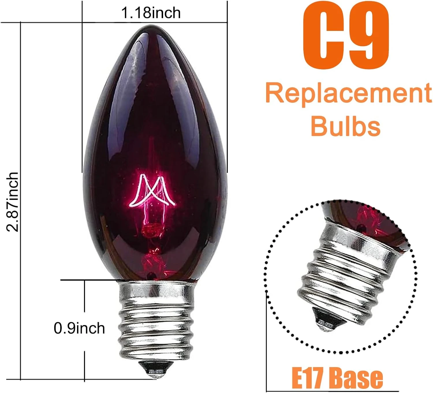 Feux De Chaîne De Noël Noir Abeja C9, Feux De Noël Vintage 25Ft Avec 26 Ampoules Violettes Noires ( 1 Pièce De Rechange ), Feux De Chaîne De Terrasse Connectables Pour Décor De Vacances De Toit De Noël Patio, Fil Noir 4 Feux De Chaîne De Noël Noir Abeja C9, Feux De Noël Vintage 25Ft Avec 26 Ampoules Violettes Noires ( 1 Pièce De Rechange ), Feux De Chaîne De Terrasse Connectables Pour Décor De Vacances De Toit De Noël Patio, Fil Noir - Image 2