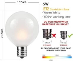 SUNSGNE 25Ft Outdoor Patio String Lights G40 Avec 27 Ampoules Givrées Blanc, Lampes à Cordes Suspendues Connectables étanches Pour Véranda Arrière Balcon Fête Décor De Noël, 5 Watts, Fil Noir -Oui || N/A || pearhead 61DHyX0oUL. AC SL1001