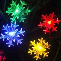 Ingree Solaire De Noël Fée Chaîne Lumières 20 Ft 30 LED 8 Modes Solaire Flocon De Neige Extérieur Étanche Alimenté Chaîne Lumières Pour Jardin Patio Cour Maison Arbre De Noël Parties(Multicolor) -Oui || N/A || pearhead 61Dz0XZWc8L. AC SL1000