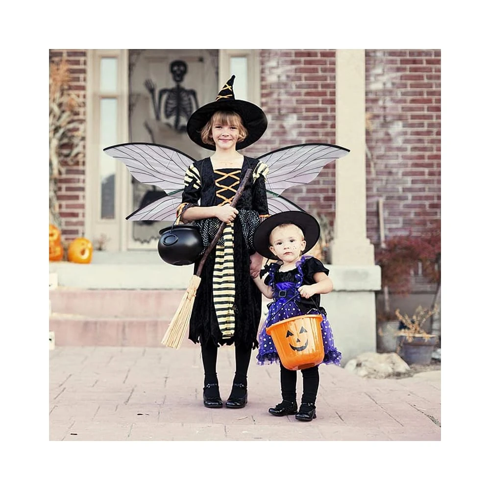 Ailes De Fée Pour Filles Femmes Cosplay Habille-toi Sparkling Transparent White Butterfly Wings Halloween Costume Noël Fave De Noël 4 Ailes De Fée Pour Filles Femmes Cosplay Habille-toi Sparkling Transparent White Butterfly Wings Halloween Costume Noël Fave De Noël - Image 2