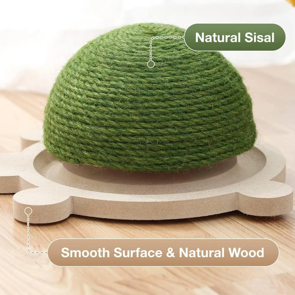 MONDOTOY Funny Roller Cat Toy Balls En Bois Pour Chat Pour Chat Pour Chat, Forme De Tortue Avec Tampon à Gratter Pour Chat, Jouets Interactifs Pour Chats, Cadeaux Pour Noël ( Tortue ) 5 MONDOTOY Funny Roller Cat Toy Balls En Bois Pour Chat Pour Chat Pour Chat, Forme De Tortue Avec Tampon à Gratter Pour Chat, Jouets Interactifs Pour Chats, Cadeaux Pour Noël ( Tortue ) - Image 3