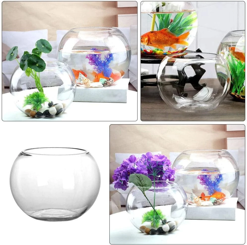 Verre Bubble Bowl Verre Poissons Bols Aquarium Rond Clair Poissons Gardien Fishbowl Golden Fish Tank Vase Pot Pour Fête De Mariage Événement Noël Vacances Décor à La Maison 12 Cm Fish Bowl Vase 7 Verre Bubble Bowl Verre Poissons Bols Aquarium Rond Clair Poissons Gardien Fishbowl Golden Fish Tank Vase Pot Pour Fête De Mariage Événement Noël Vacances Décor à La Maison 12 Cm Fish Bowl Vase - Image 5