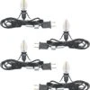 Ensemble De 4 Feux D'accessoires Avec Lumières LED C7, Lumière Unique Avec Ampoule à Lumière à 4 LED, Lumières De Clip De Prise 6FT C7 Avec Fiches D'interrupteur Marche / Arrêt Parfait Pour Le Village D'artisanat Halloween Décoration De Maison De Noël -Oui || N/A || pearhead 61Ik755iNoL. AC SL1500